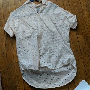 Madewell eyelet courier shirt